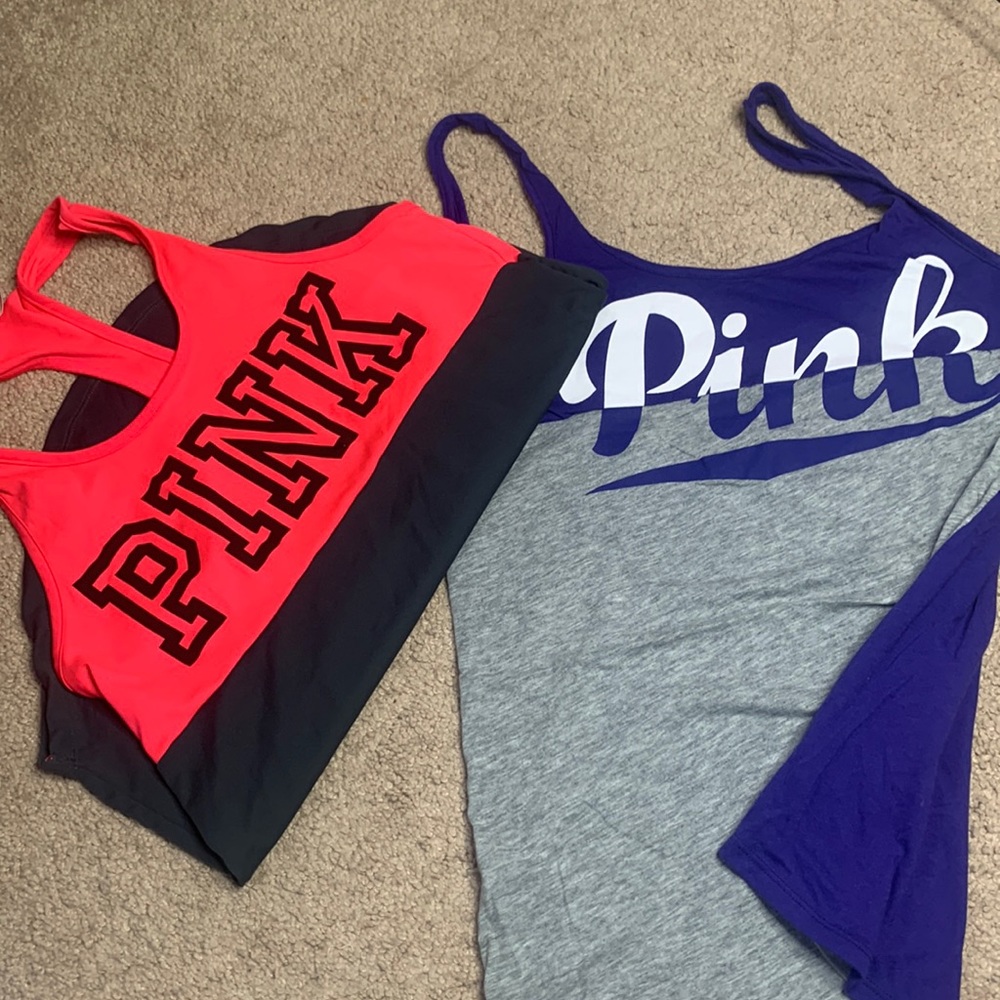 Women Pink Tank tops